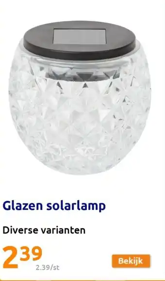 Glazen solarlamp