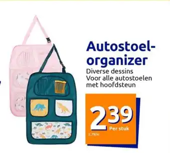 Autostoel-organizer Diverse dessins Voor alle autostoelen met hoofdsteun