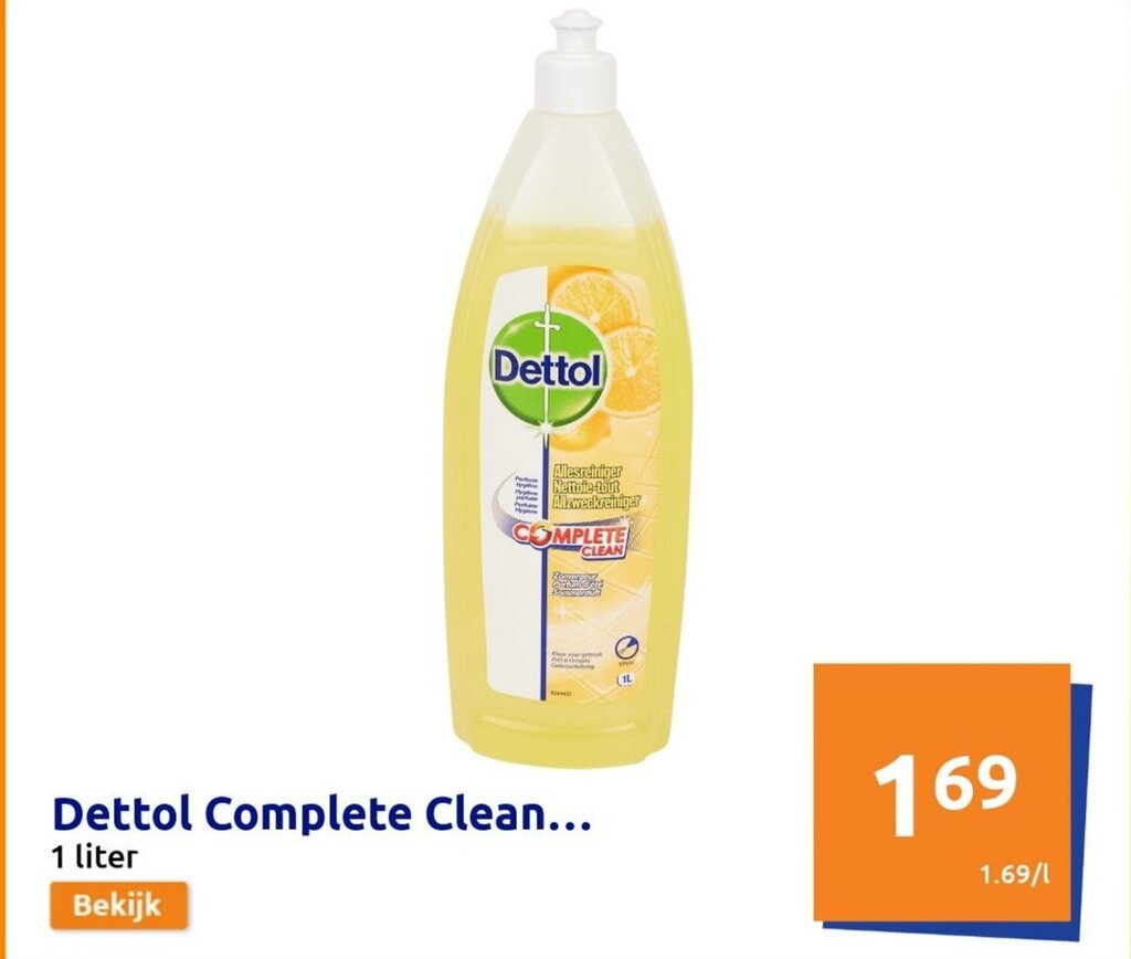Dettol Complete Clean... 1 liter promotie bij Action