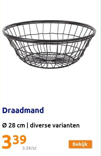 Action Draadmand Ø 28 cm | diverse varianten aanbieding