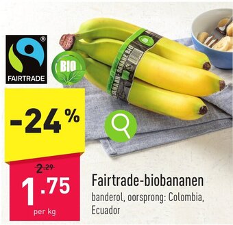 ALDI Fairtrade-biobananen aanbieding