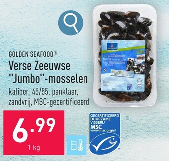 ALDI Verse Zeeuwse "Jumbo"-mosselen 1 kg aanbieding