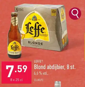 ALDI Blond abdijbier, 8 st. 8 x 25 cl aanbieding