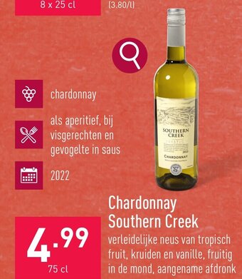 ALDI Chardonnay Southern Creek 75 cl aanbieding