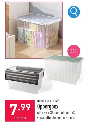 ALDI Opbergbox aanbieding