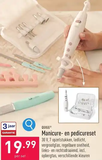 ALDI Manicure- en pedicureset aanbieding
