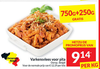 Intermarché Varkensvlees voor pita aanbieding