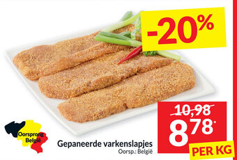 Gepaneerde varkenslapjes