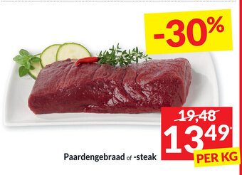 Intermarché Paardengebraad of -steak aanbieding