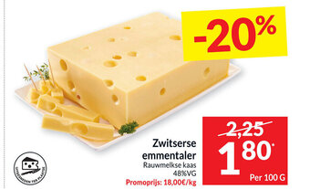 Intermarché Zwitserse emmentaler aanbieding