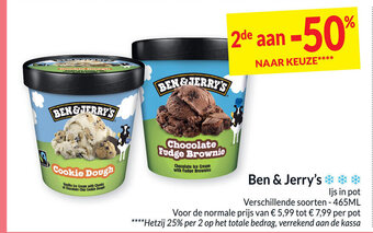 Intermarché Ben & Jerry's aanbieding
