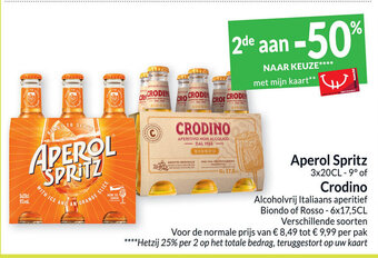 Intermarché Aperol Spritz of Crodino aanbieding