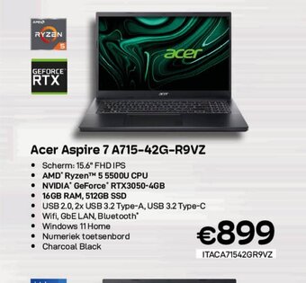 CompuDeals Acer Aspire 7 A715-42G-R9VZ aanbieding