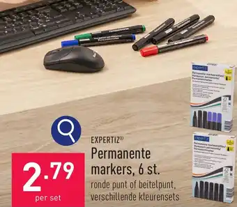 ALDI EXPERTIZⓇ Permanente markers, 6 st. aanbieding