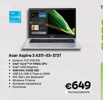 CompuDeals Acer Aspire 3 A317-53-373T aanbieding
