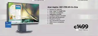 CompuDeals Acer Aspire S27-1755 All-in-One aanbieding