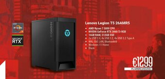CompuDeals Lenovo Legion T5 26AMR5 aanbieding