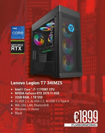 CompuDeals Lenovo Legion T7 341MZ5 aanbieding