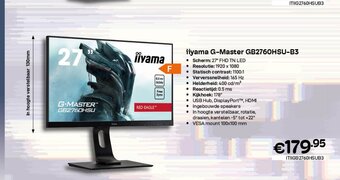 CompuDeals iiyama G-Master GB2760HSU-B3 aanbieding