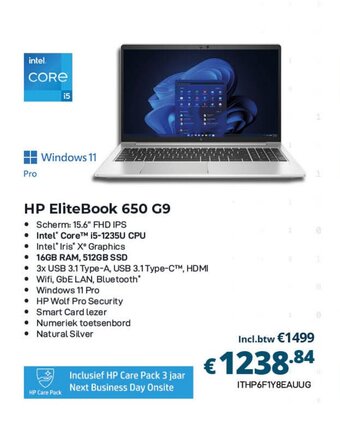 CompuDeals HP EliteBook 650 G9 aanbieding