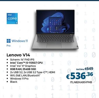 CompuDeals Lenovo V14 aanbieding