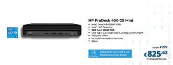 CompuDeals HP ProDesk 400 G9 Mini aanbieding