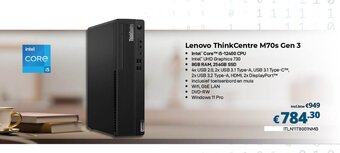 CompuDeals Lenovo ThinkCentre M70s Gen 3 aanbieding