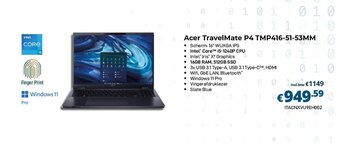 CompuDeals Acer TravelMate P4 TMP416-51-53MM aanbieding