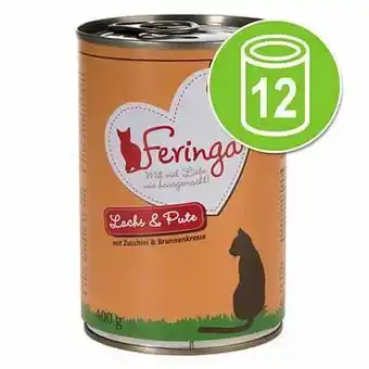 Zooplus 12x400g Menu Duo-Soorten Eend & Kalf met Broccoli & Paardenbloem Feringa Kattenvoer aanbieding