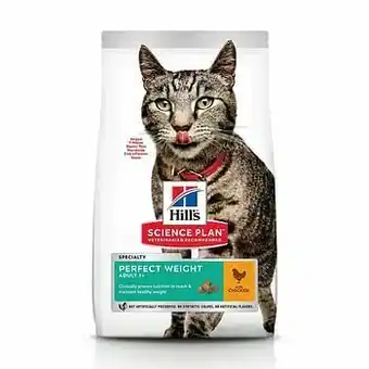Zooplus 2,5kg Adult 1+ Perfect Weight Kip Hill’s Science Plan Kattenvoer aanbieding