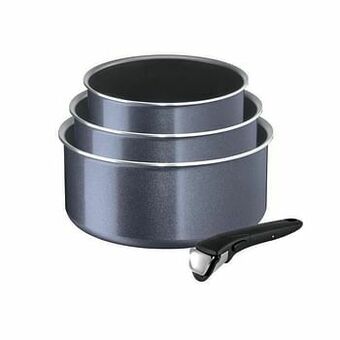 Makro Tefal Steelpannenset Ingenio 3 stuks aanbieding
