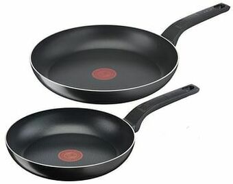 Makro Tefal Braadpannenset Easy Cook & Clean zwart 2 stuks aanbieding