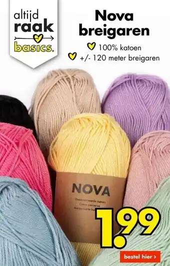 Wibra Nova breigaren aanbieding