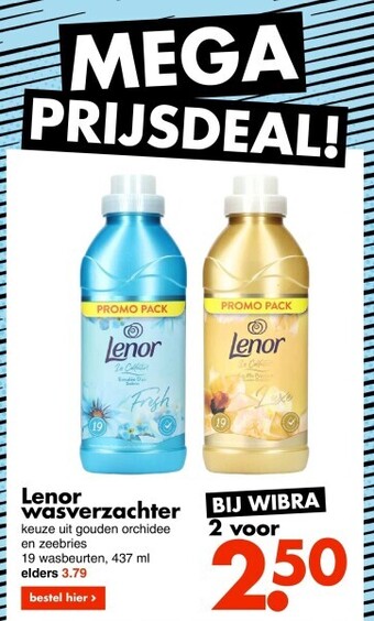 Wibra Lenor wasverzachter aanbieding