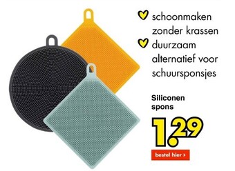 Wibra Siliconen spons aanbieding