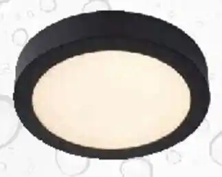 Zelfbouwmarkt PLAFONNIER ROND, Zwart 235 MM 15 W 989 lumen aanbieding