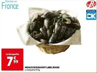 Auchan MOULES DE BOUCHOT LABEL ROUGE aanbieding
