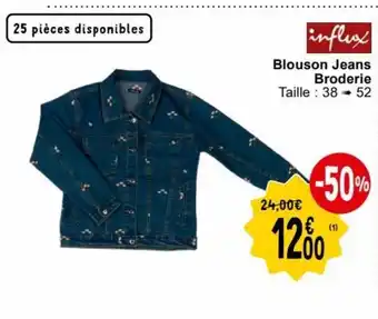 Cora Blouson Jeans Broderie aanbieding