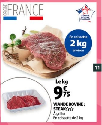 Auchan Viande Bovine : Steak aanbieding