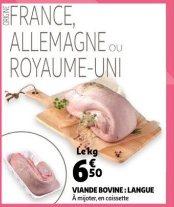 Auchan Viande Bovine : Langue aanbieding