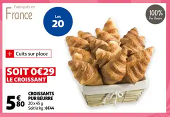 Auchan Croissants Pur Beurre aanbieding