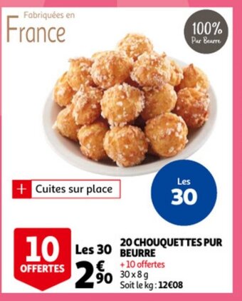 20 Chouquettes Pur Beurre
