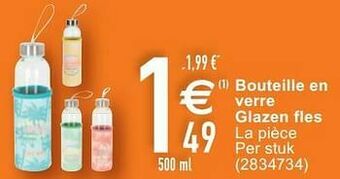 Bouteille en verre glazen fles