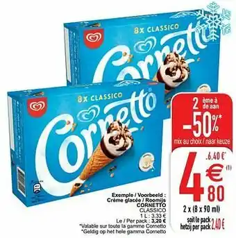Cora Crème glacée - roomijs cornetto classico aanbieding