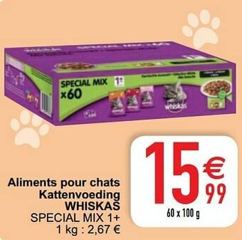 Cora Aliments pour chats kattenvoeding whiskas aanbieding
