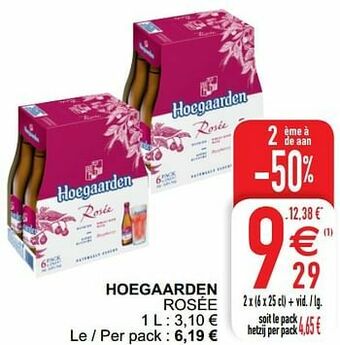 Cora Hoegaarden rosée aanbieding
