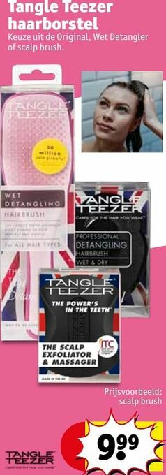 Kruidvat Tangle teezer haarborstel aanbieding