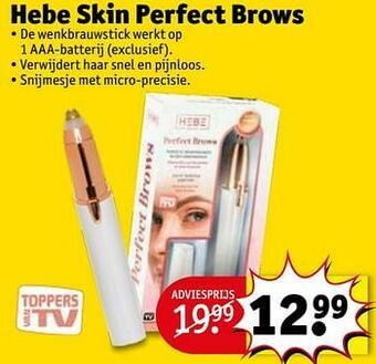 Kruidvat Hebe skin perfect brows aanbieding