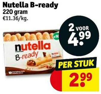 Kruidvat Nutella b-ready aanbieding
