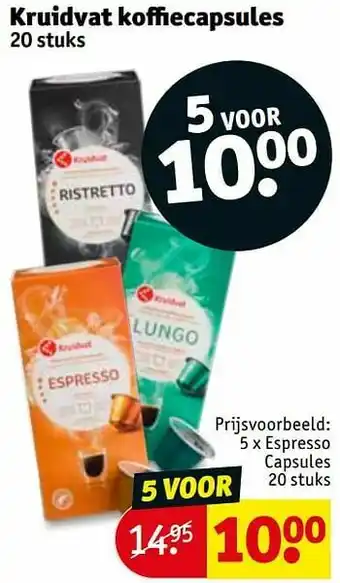 Kruidvat Espresso capsules aanbieding